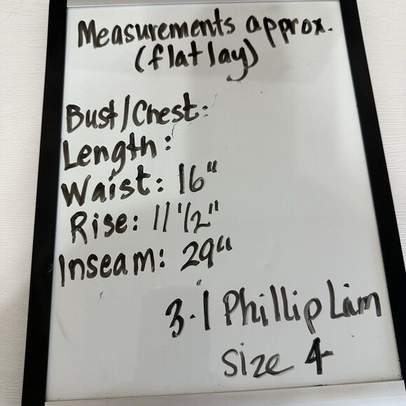 3.1 PHILLIP LIM Pants Women Size 4 Black Perforated Leg Pleated Tuxedo Trouser - Picture 10 of 10